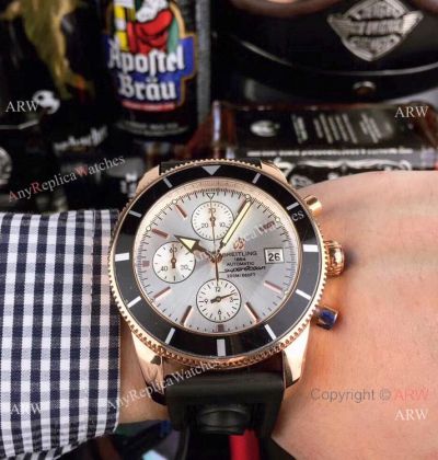 Replica Breitling Superocean Chronograph Men Watch Rose Gold